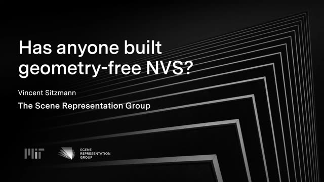 First slide of Has anyone built geometry-free NVS?