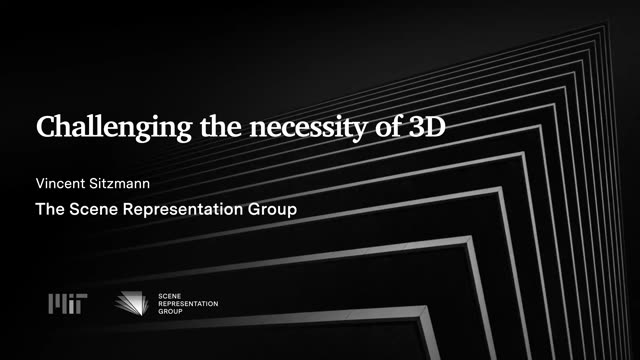 First slide of Challenging the Necessity of 3D