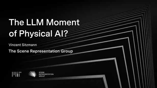 First slide of The LLM Moment of Physical AI?